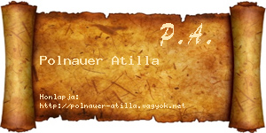 Polnauer Atilla névjegykártya